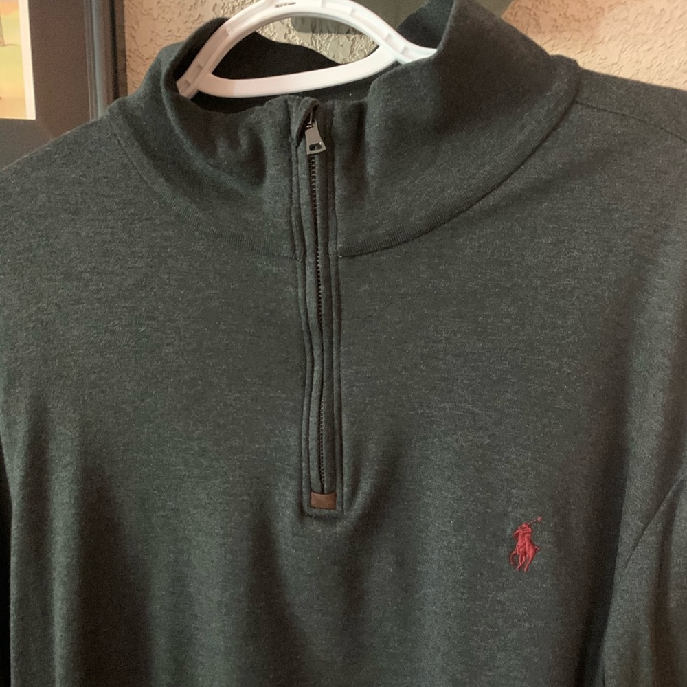 Ralph Lauren Polo quarter-zip pullover.